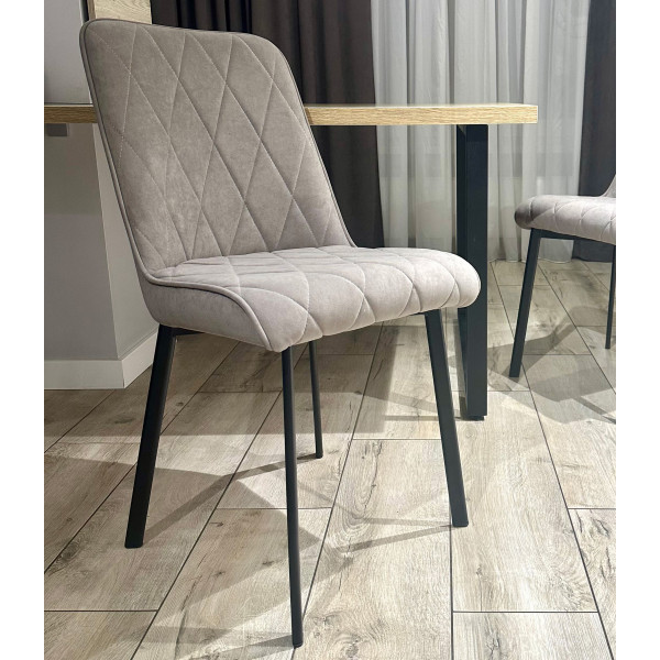 Стілець Impulse Marley Сіро-коричневий Велюр-0