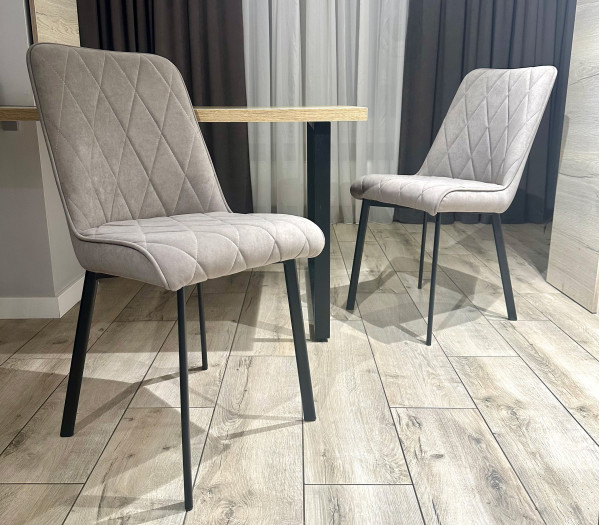 Стілець Impulse Marley Сіро-коричневий Велюр-1