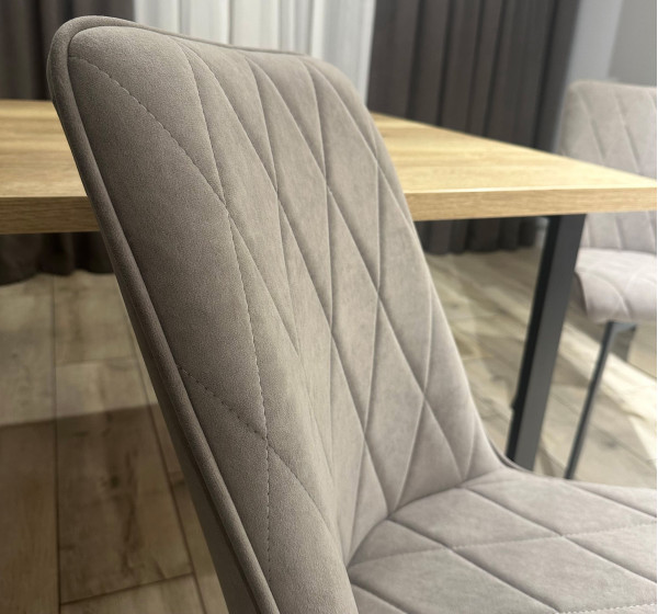 Стілець Impulse Marley Сіро-коричневий Велюр-3