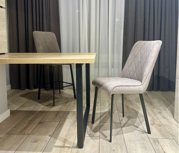 Стілець Impulse Marley Сіро-коричневий Велюр-2