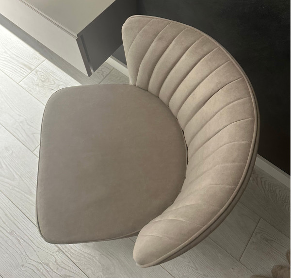 Стілець Impulse Opra Бежевий Велюр-4