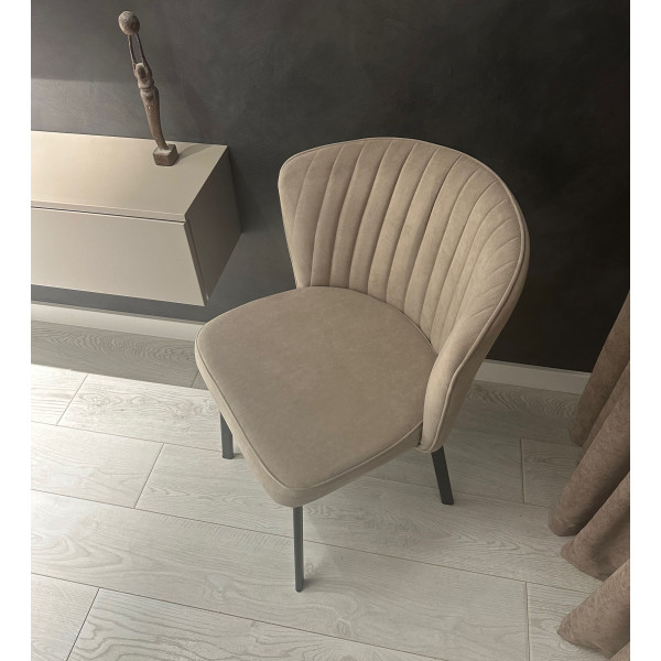 Стілець Impulse Opra Бежевий Велюр-2