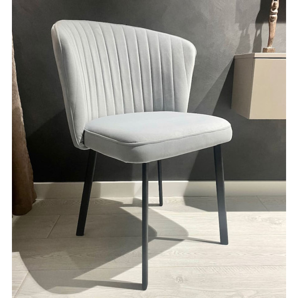 Стілець Impulse Opra Сірий Велюр-0