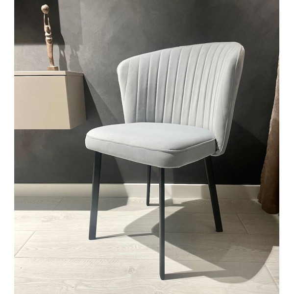 Стілець Impulse Opra Сірий Велюр-1