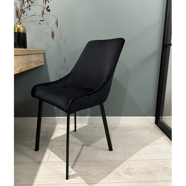 Стілець Impulse Sierra Чорний Велюр-1