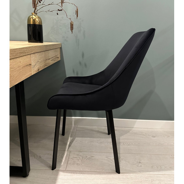 Стілець Impulse Sierra Чорний Велюр-2