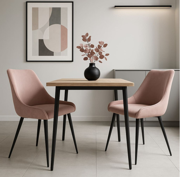 Стілець Impulse Sierra Рожевий Велюр-1