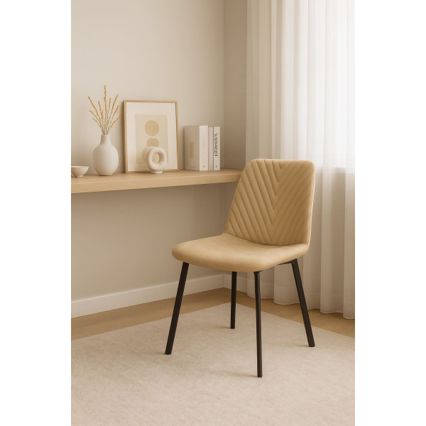 Стілець Impulse Viva Бежевий Велюр-1