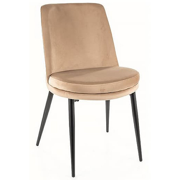 Стул Intarsio Ava Бежевый Велюр-0