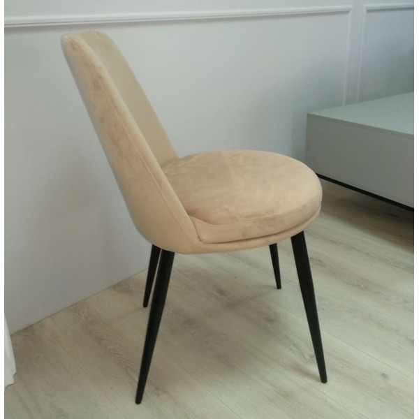 Стул Intarsio Ava Бежевый Велюр-3