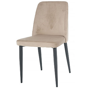 Стул Intarsio Bull Темно-бежевый Велюр