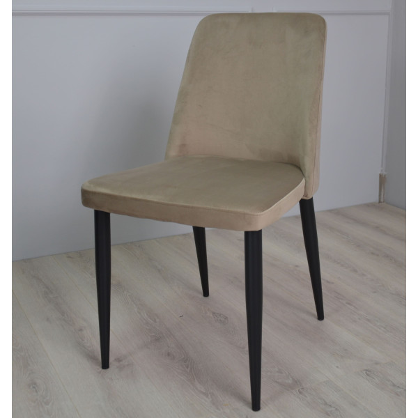 Стул Intarsio Bull Темно-бежевый Велюр-3