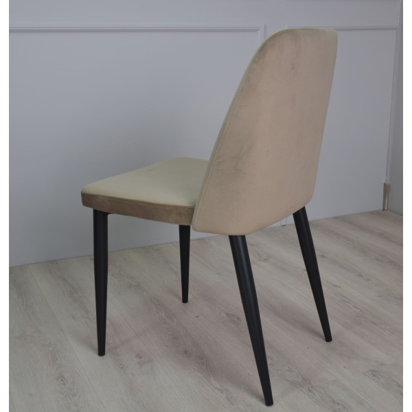 Стул Intarsio Bull Темно-бежевый Велюр-4