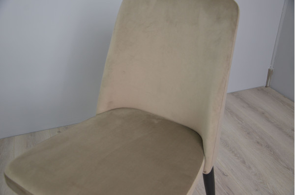 Стул Intarsio Bull Темно-бежевый Велюр-5