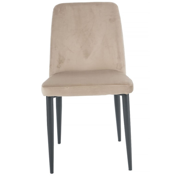 Стул Intarsio Bull Темно-бежевый Велюр-6