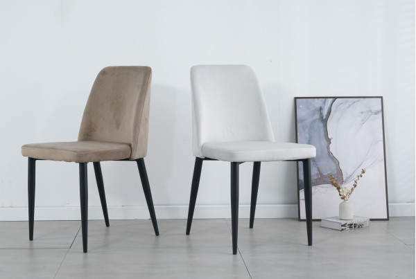 Стул Intarsio Bull Темно-бежевый Велюр-2