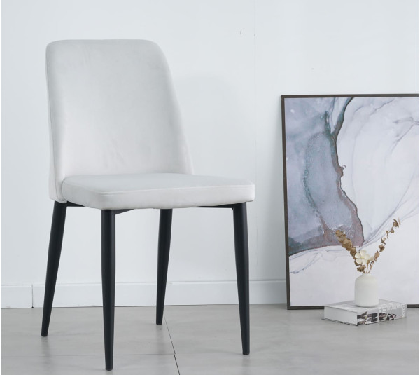 Стул Intarsio Bull Светло-серый Велюр-1