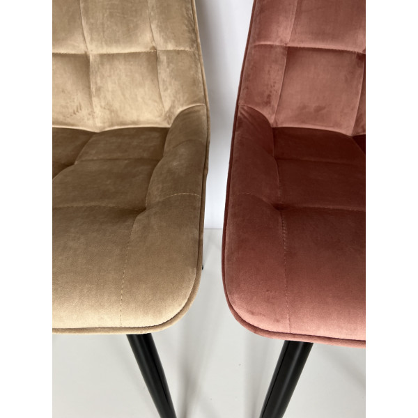 Стул Intarsio Charlie Античная роза Велюр-15