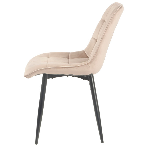 Стілець Intarsio Charlie Бежевий Велюр-2