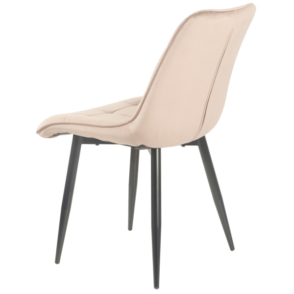 Стілець Intarsio Charlie Бежевий Велюр-3