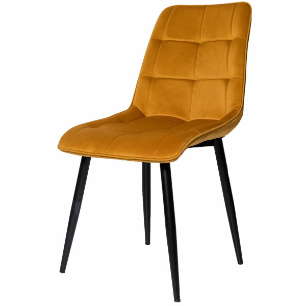 Стілець Intarsio Charlie Карі Велюр-0