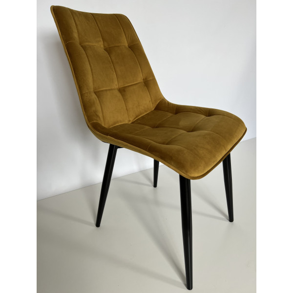 Стілець Intarsio Charlie Карі Велюр-13