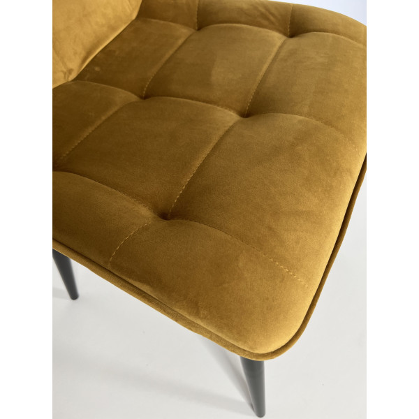 Стілець Intarsio Charlie Карі Велюр-14