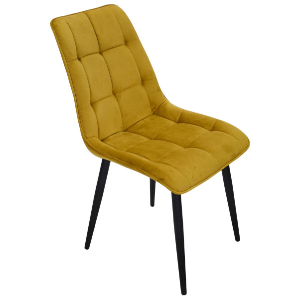 Стілець Intarsio Charlie Карі Велюр-3