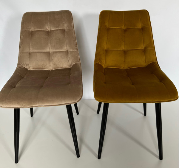 Стілець Intarsio Charlie Карі Велюр-15