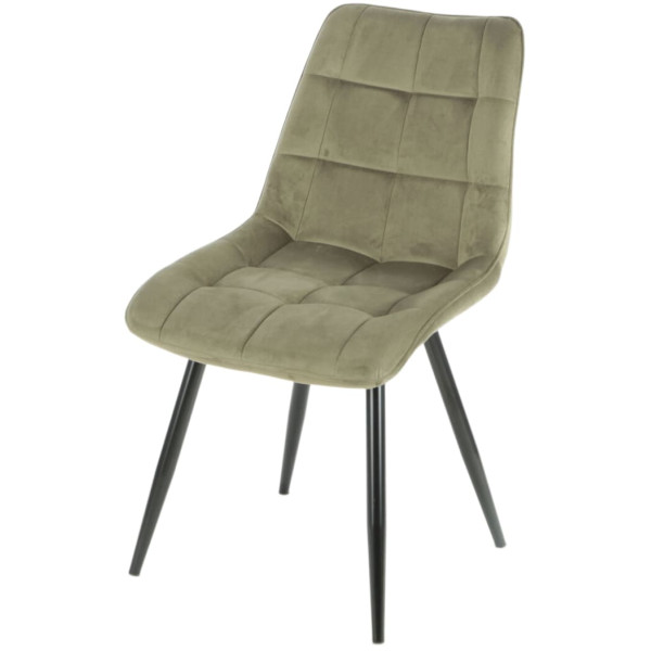 Стул Intarsio Charlie Оливковый Велюр-0