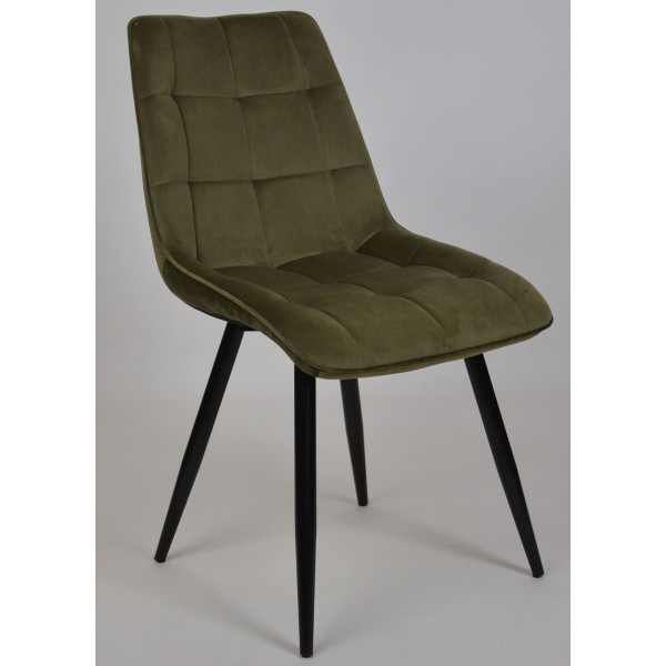 Стул Intarsio Charlie Оливковый Велюр-5