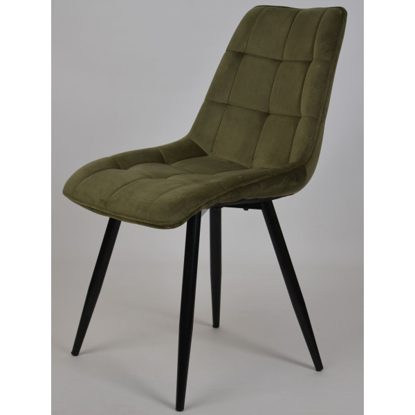 Стул Intarsio Charlie Оливковый Велюр-6