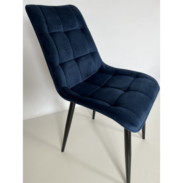 Стул Intarsio Charlie Синий Велюр-10