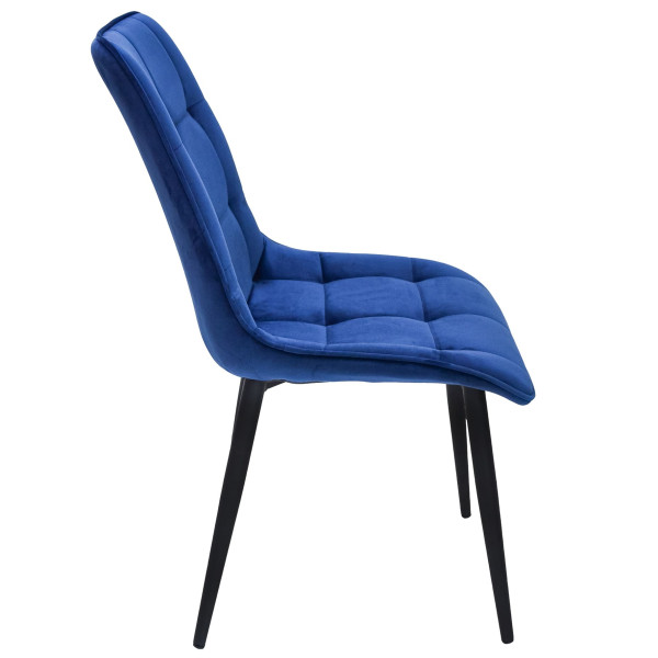 Стул Intarsio Charlie Синий Велюр-4