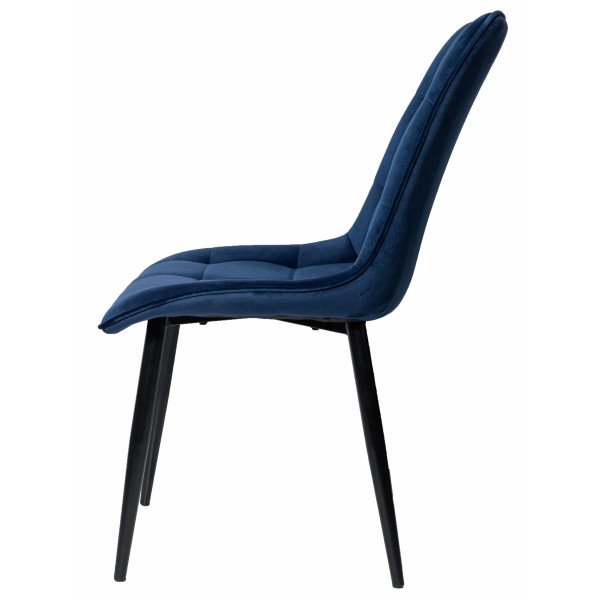 Стул Intarsio Charlie Синий Велюр-5