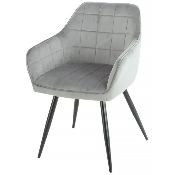 Стул Intarsio Donna Серый Велюр-0