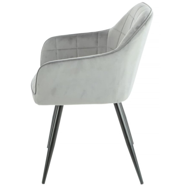 Стул Intarsio Donna Серый Велюр-2