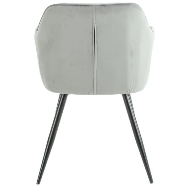 Стул Intarsio Donna Серый Велюр-4