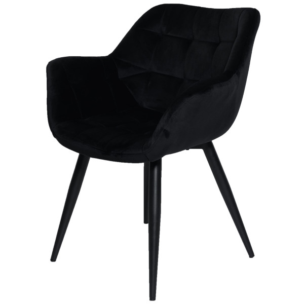 Стул Intarsio Elegante Черный Бархат-3