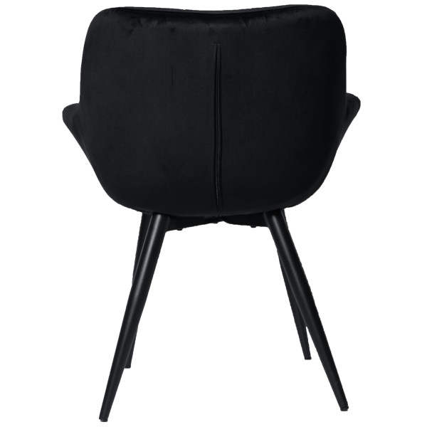 Стул Intarsio Elegante Черный Бархат-5