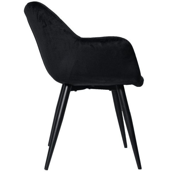 Стул Intarsio Elegante Черный Бархат-4