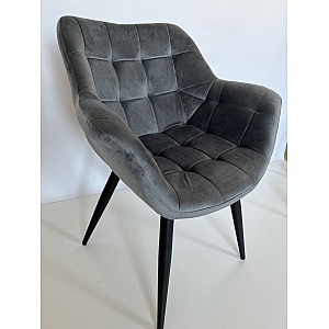 Стілець Intarsio Elegante Сірий Оксамит