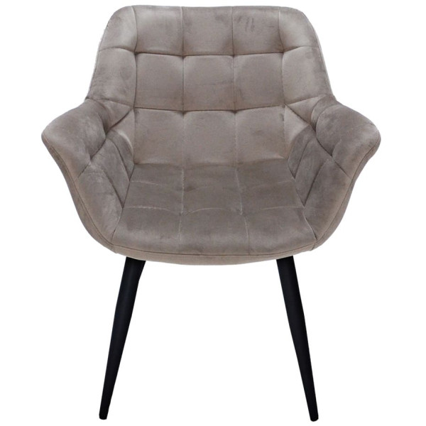 Стул Intarsio Elegante Темно-бежевый Бархат-2