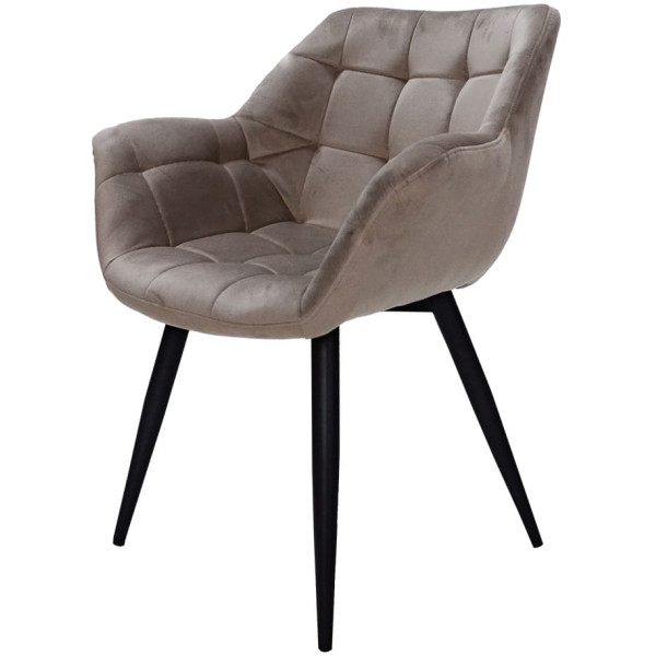 Стул Intarsio Elegante Темно-бежевый Бархат-3