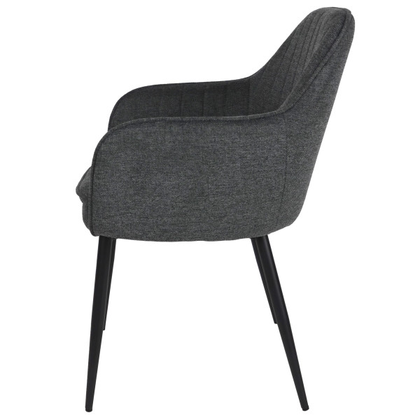 Стілець Intarsio Emily Графіт Тканина-2