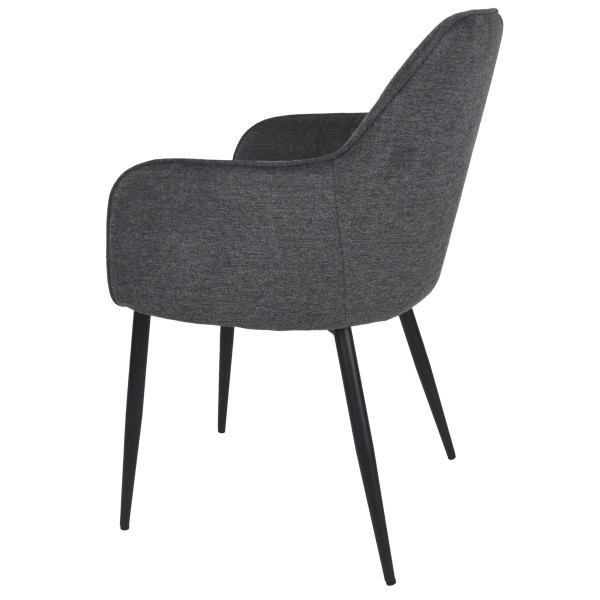 Стілець Intarsio Emily Графіт Тканина-3