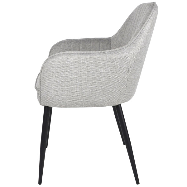 Стул Intarsio Emily Светло-серый Ткань-2