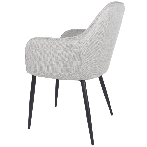 Стул Intarsio Emily Светло-серый Ткань-3