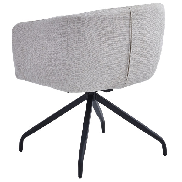 Стул поворотный Intarsio Emma Бежевый Ткань-7