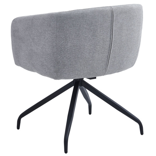 Стілець поворотний Intarsio Emma Світло-сірий Тканина-7